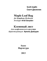 Maple Leaf Rag. Arrangement for Symphony Orchestra