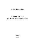 Concerto for Double Bass and Orchestra (Full Score and Parts)